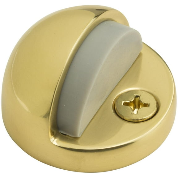 Baldwin 4005030 Half Dome Door Bumper, Polished Brass