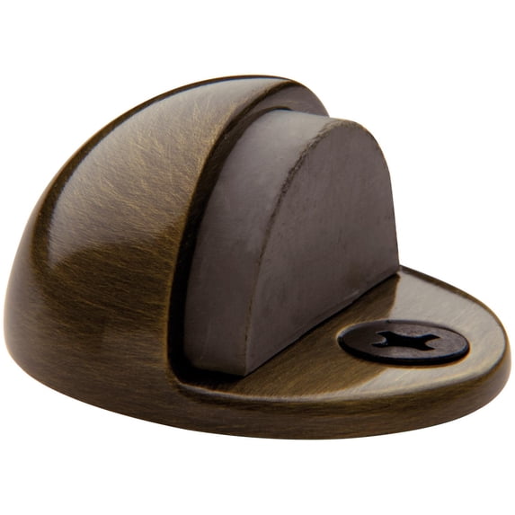 Baldwin 4010050 1-3/8" Half Dome Brass Door Bumper - Black