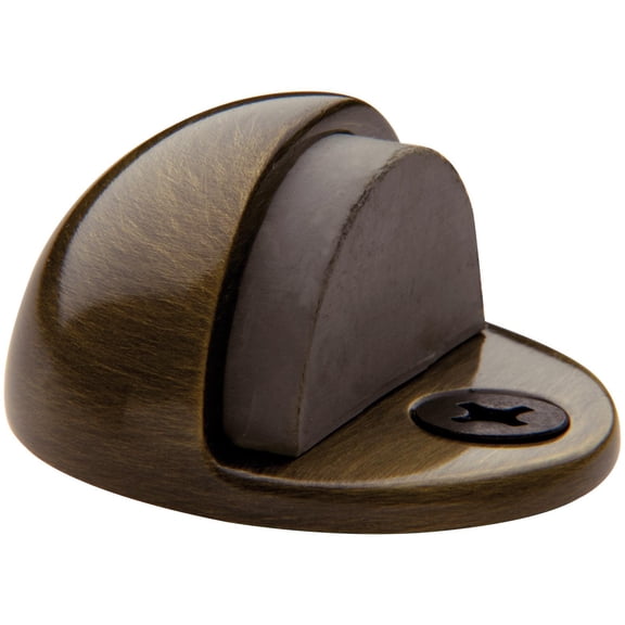 Baldwin 4010 1-3/8" Half Dome Brass Door Bumper - Black