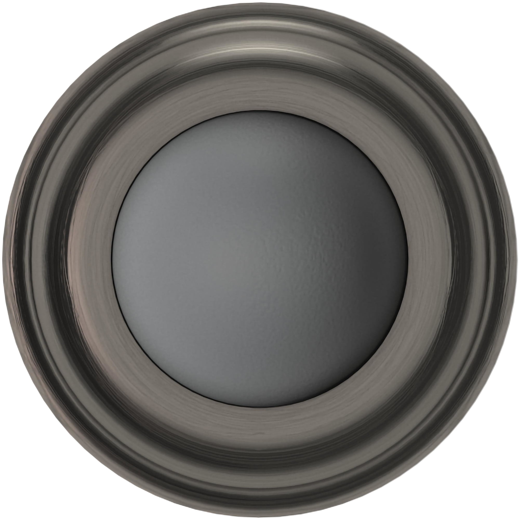 Baldwin 4015076 1" Wall Mounted Convex Bumper Door Stop - Lifetime Graphite Nickel