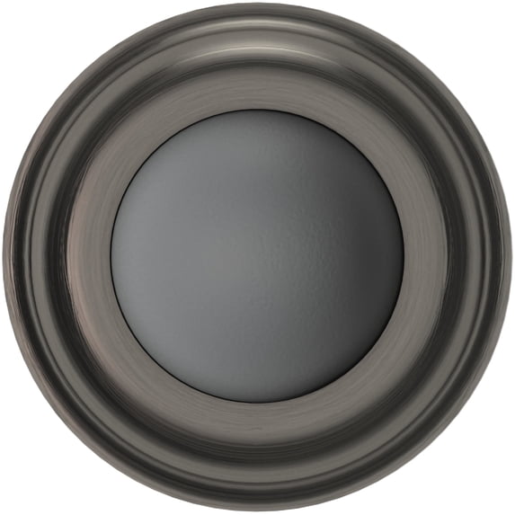 Baldwin 4015 1" Wall Mounted Convex Bumper Door Stop - Lifetime Graphite Nickel