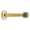 thumbnail image 1 of Baldwin 4045003 3" Baseboard Mounted Rigid Door Stop - Brass, 1 of 2