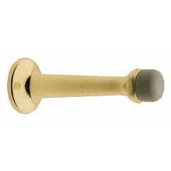 Baldwin 4045003 3" Baseboard Mounted Rigid Door Stop - Brass