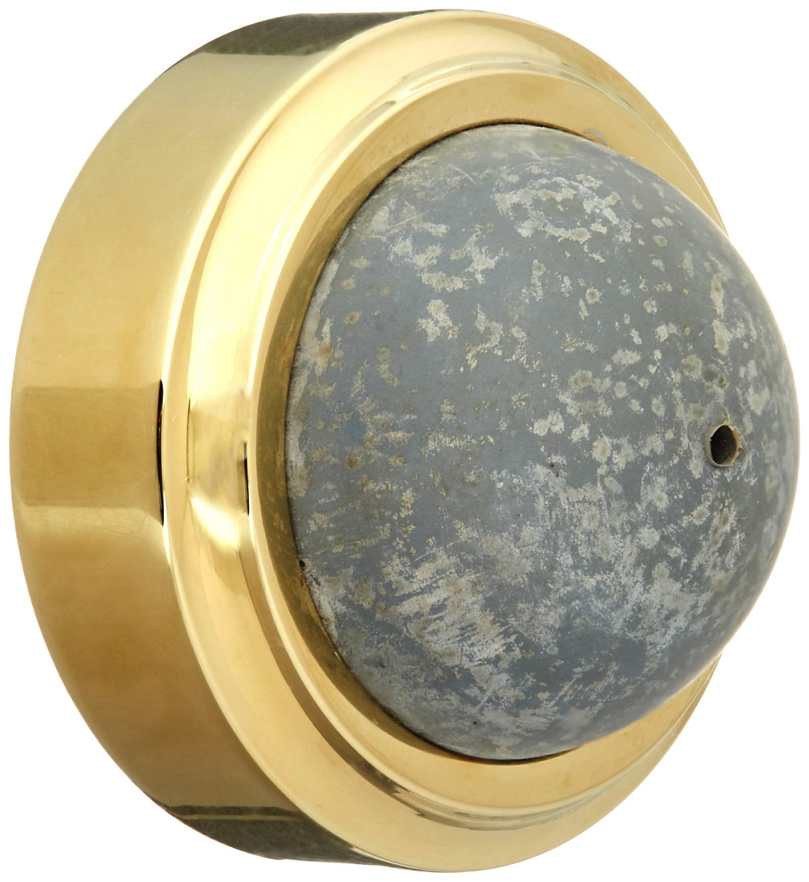 Lifetime Polished Brass Wall Mounted Door Stop
