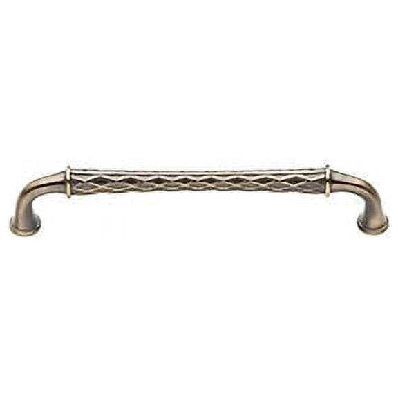 Baldwin 4378050 8 in. Satin Brass & Black Center to Center Couture Appliance Pull
