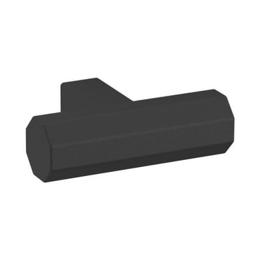 Baldwin 4416.Bin Octagonal 1-1/2" Bar Cabinet Knob From The Estate Collection - Black