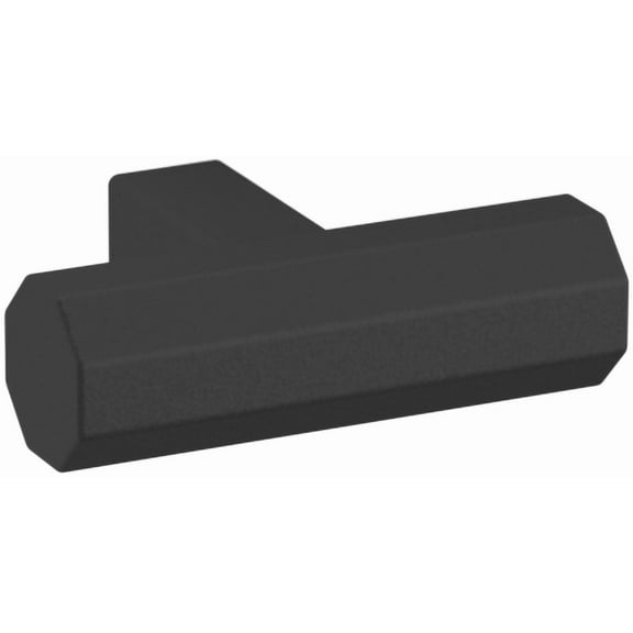 Baldwin 4416.Bin Octagonal 1-1/2" Bar Cabinet Knob From The Estate Collection - Black