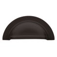 thumbnail image 1 of Baldwin 4423112 Cup Cabinet Pull in Aged Bronze, 1 of 2