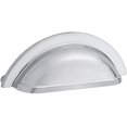 thumbnail image 1 of Baldwin 4424260 4 in. Cup Cabinet Pull - Polished Chrome, 1 of 7