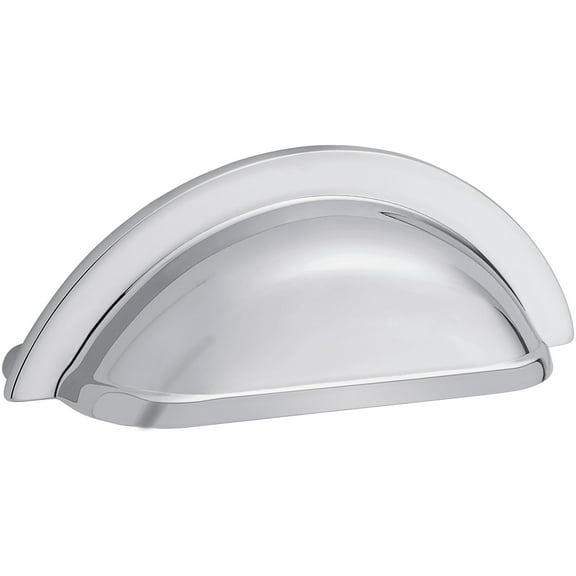 Baldwin 4424260 4 in. Cup Cabinet Pull - Polished Chrome