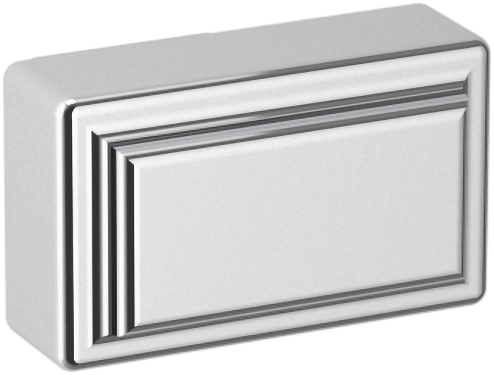 Baldwin 4425260BIN Raised 1-1/2" Rectangular Cabinet Knob From The Estate Collection -