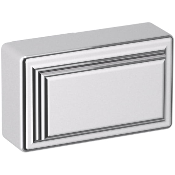 Baldwin 4425260BIN Raised 1-1/2" Rectangular Cabinet Knob From The Estate Collection -