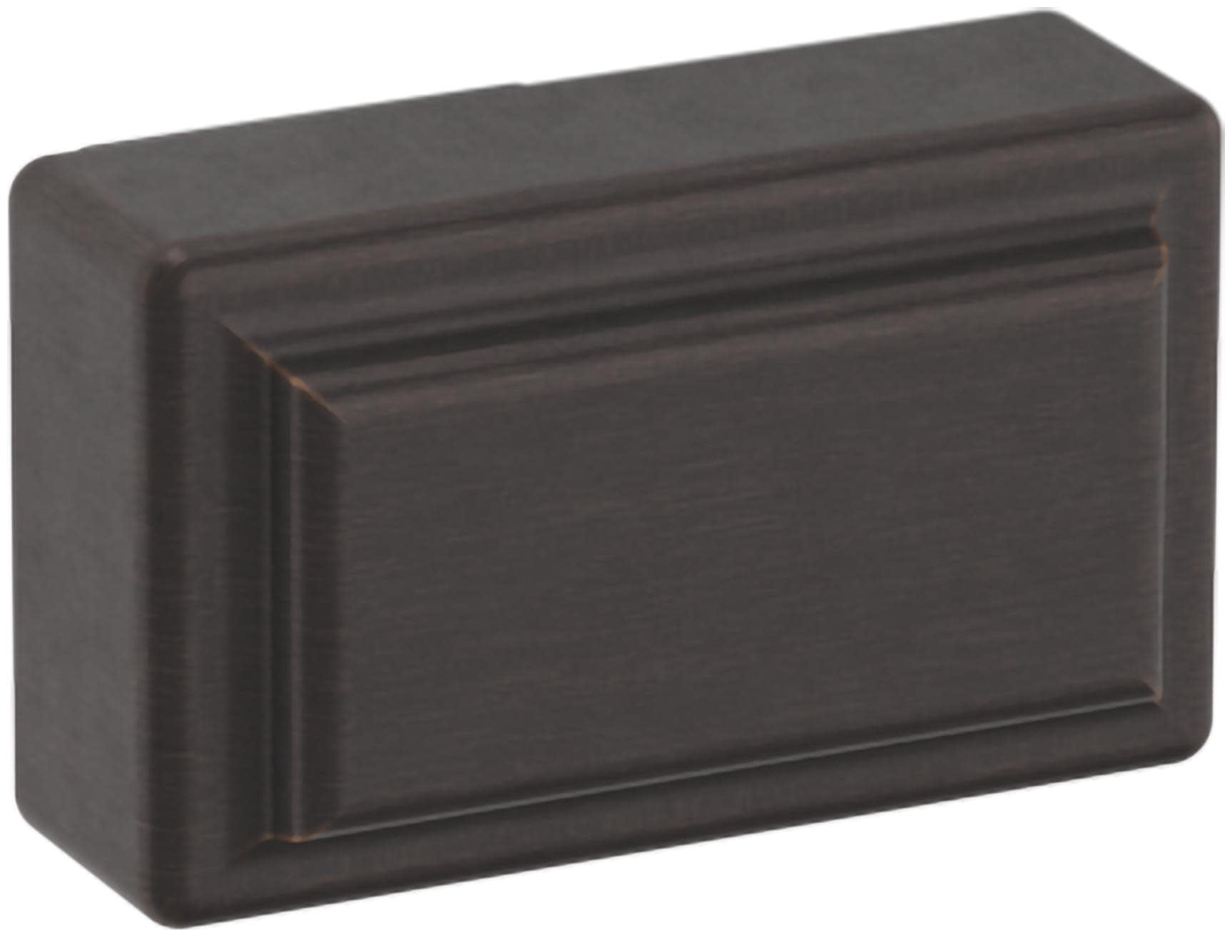 Baldwin 4425112BIN 4425.BIN Raised 1-1/2 Inch Rectangular Cabinet Knob from The Estate Collection