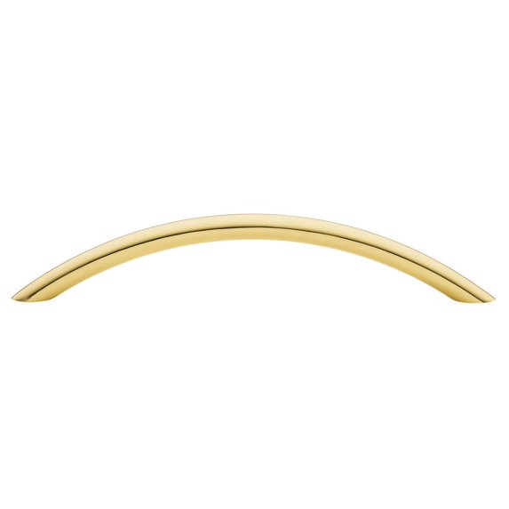 Baldwin 4448030 6 in. Arch Cabinet Pull, Bright Brass