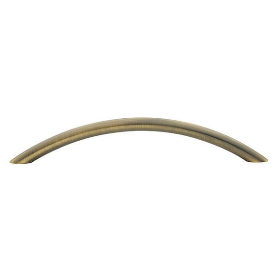 Baldwin 4448050 6 in. Center to Center Cab Pull Arch, Satin Brass & Black