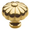 thumbnail image 1 of Baldwin 4458030 1.25 in. dia. Mushroom Cabinet Knob, Polished Brass, 1 of 6