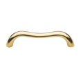 thumbnail image 1 of Baldwin 4474030 3.75 in. Center to Center Contoured Cabinet Pull, Polished Brass - Lacquered, 1 of 1