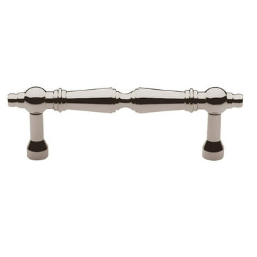 Baldwin 4487140 3 in. Center to Center Dominion Pull&#44; Polished Nickel
