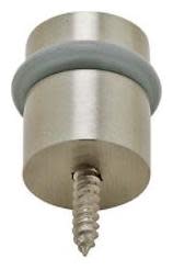 Baldwin 4505056 1-1/2" Floor Mounted Peg Door Stop - Nickel