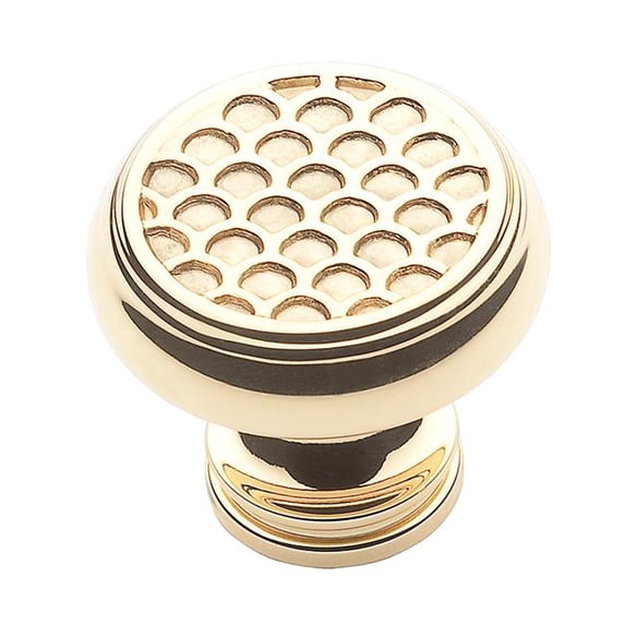 Baldwin 4635030 Couture Knob, Polished Brass