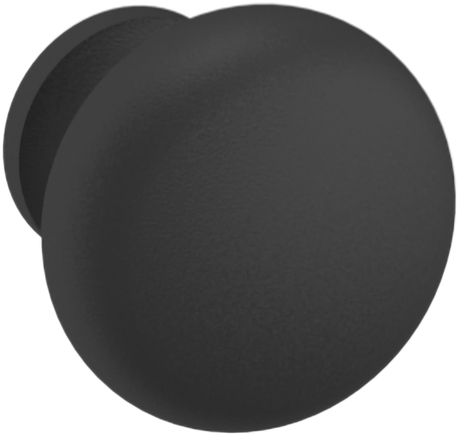 Baldwin 4704190BIN Classic 1" Mushroom Cabinet Knob From The Estate Collection - Black