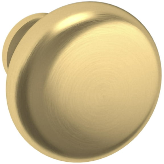Baldwin 4706.BIN Classic 1-1/4 Inch Mushroom Cabinet Knob from The Estate Collection - Lifetime Satin Brass