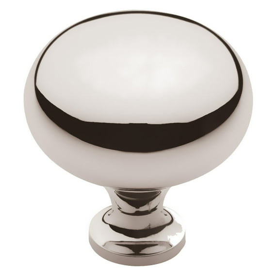 Baldwin 4709140 1.75 in. dia. Classic Mushroom Cabinet Knob, Polished Nickel