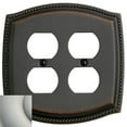 thumbnail image 1 of Baldwin 4794150 Double Outlet Rope Switch Plate - Satin Nickel, 1 of 1