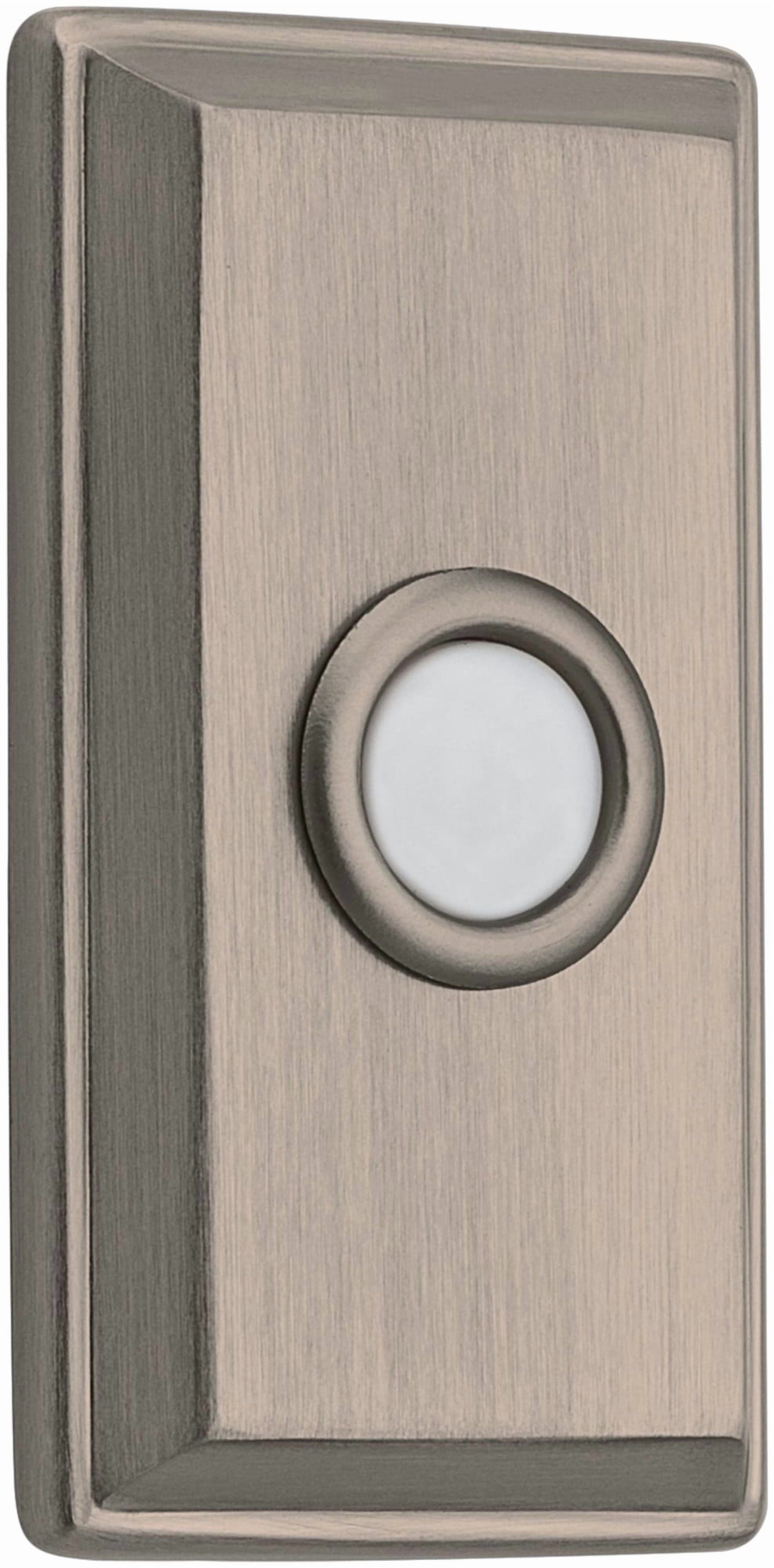 Baldwin 4860056 3" X 1-1/2" Illuminated Rectangular Door Bell From The Estate Collection -