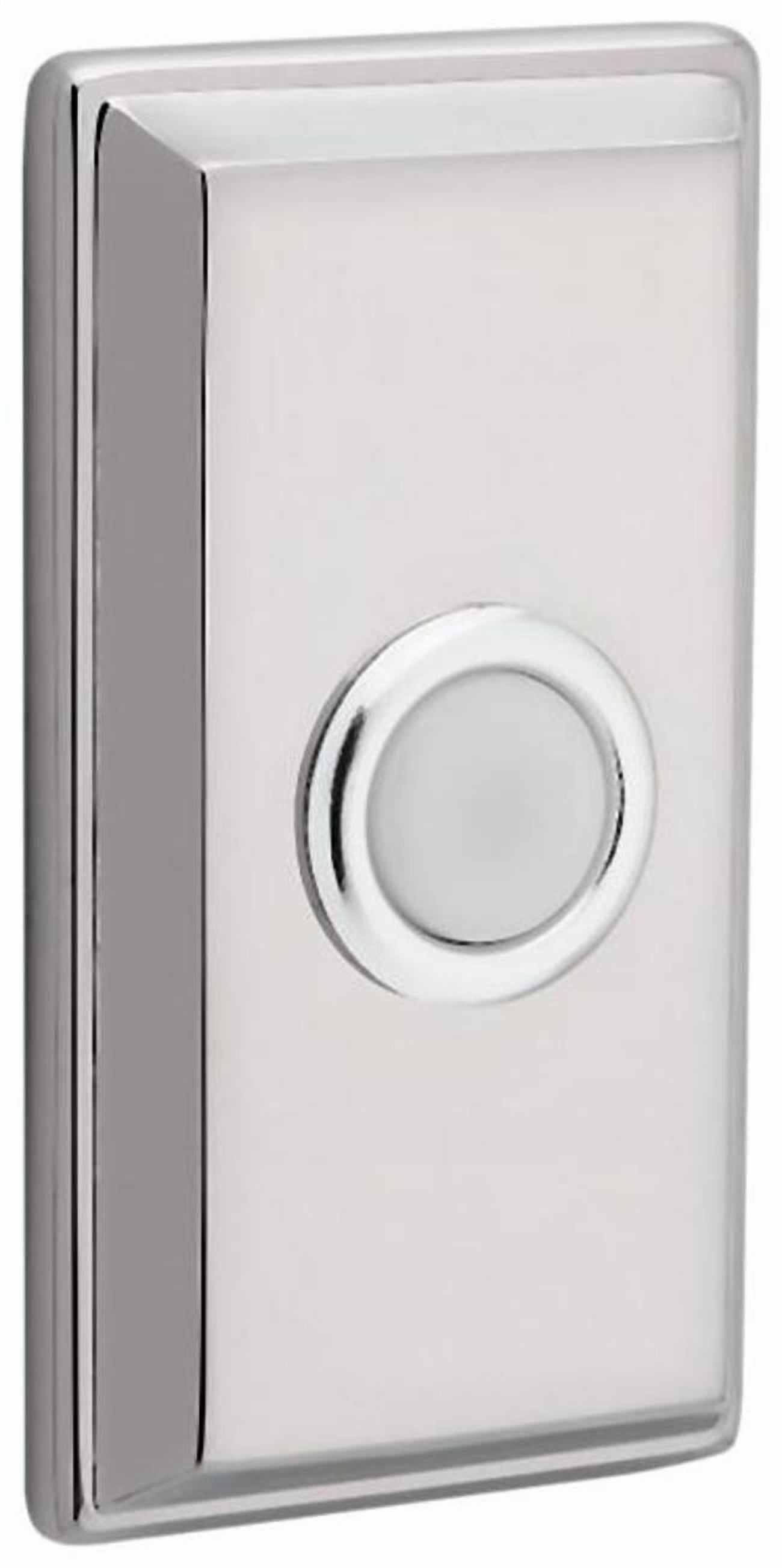 Baldwin 4860055 3" X 1-1/2" Illuminated Rectangular Door Bell From The Estate Collection -