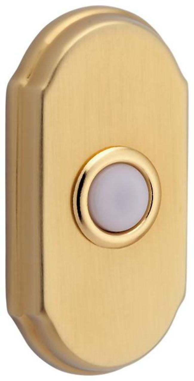 Baldwin 4862044 3" X 1-1/2" Illuminated Arch Door Bell From The Estate Collection - Brass