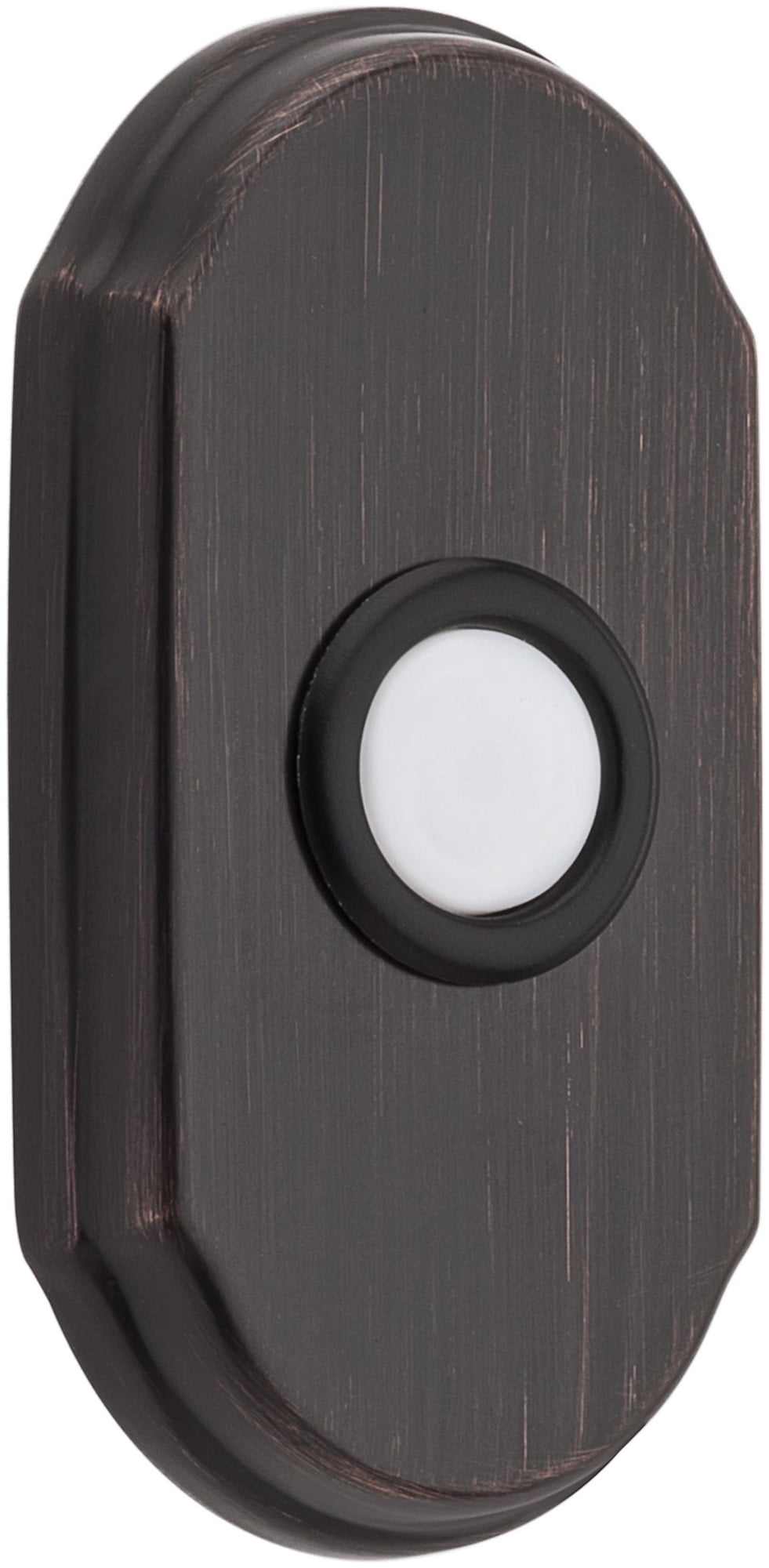 Baldwin 4862112 3" X 1-1/2" Illuminated Arch Door Bell From The Estate Collection - Bronze