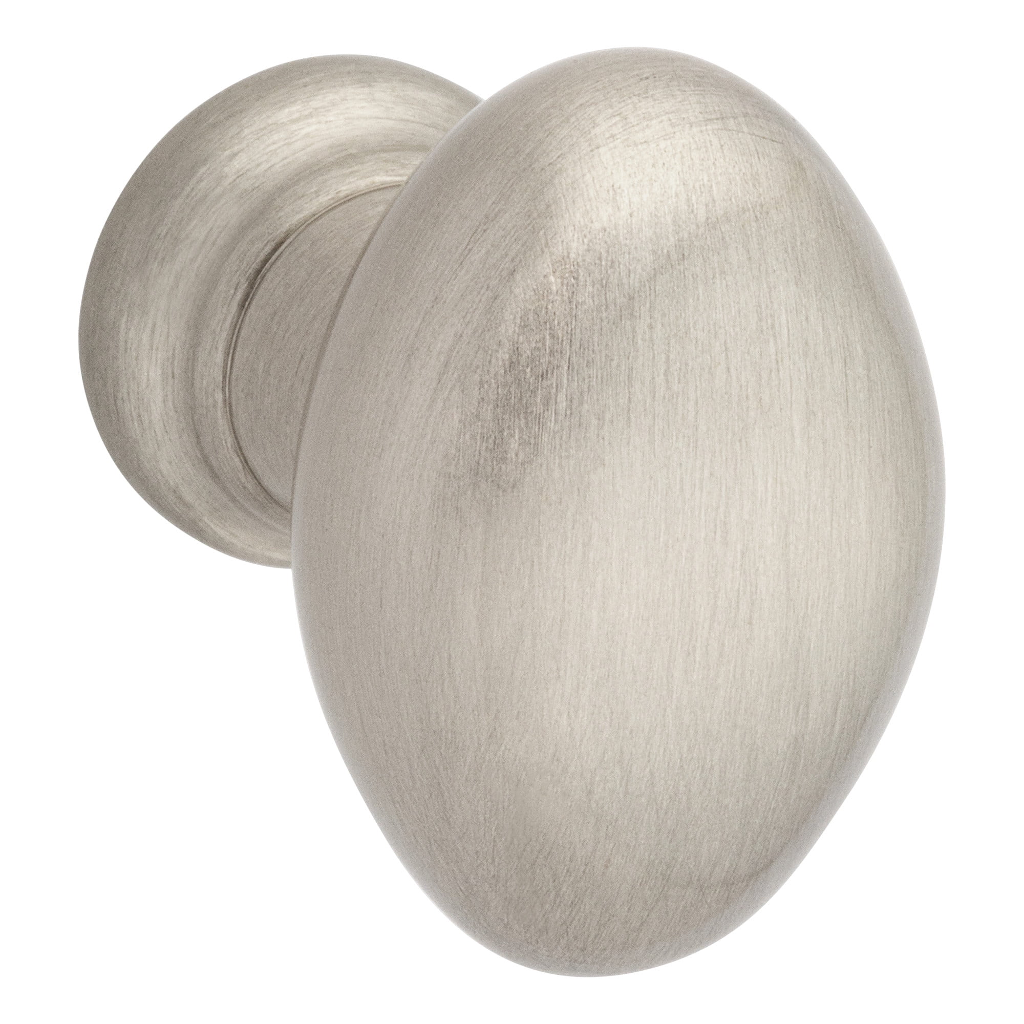 遺品の飾台 Baldwin 4910150 Oval Cabinet Knob - Satin Nickel - Walmart.com