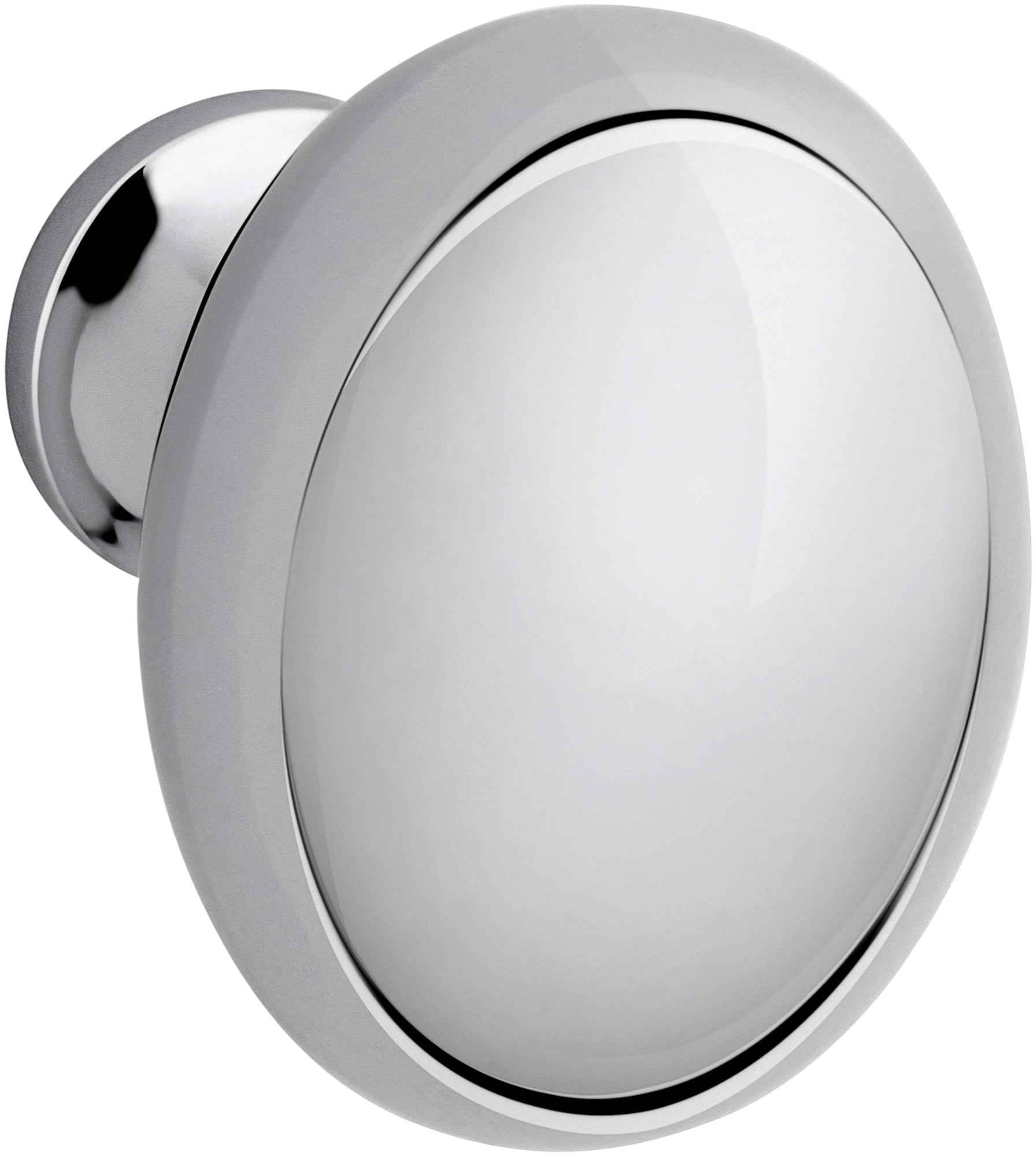 Baldwin 4913260 1.375 x 1 in. Oval Cabinet Knob, Polished Chrome