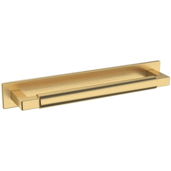 Baldwin 4927044BIN Contemporary 6" Center To Center Cabinet Pull Backplate From The Estate