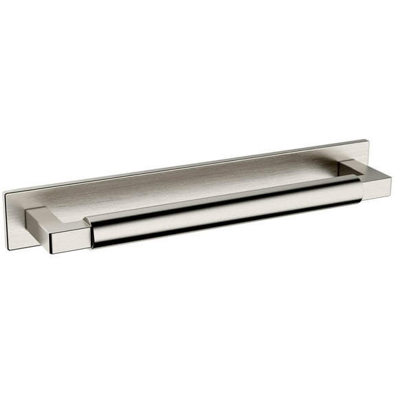 Baldwin 4927.Bin Contemporary 6" Center To Center Cabinet Pull Backplate From The Estate