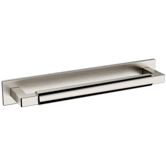 Baldwin 4927.Bin Contemporary 6" Center To Center Cabinet Pull Backplate From The Estate