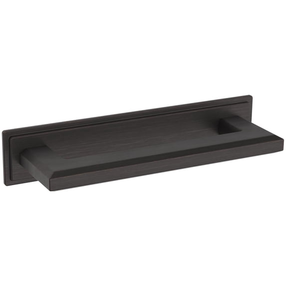 Baldwin 4940112BIN Transitional 4" Center To Center Cabinet Pull Backplate From The Estate