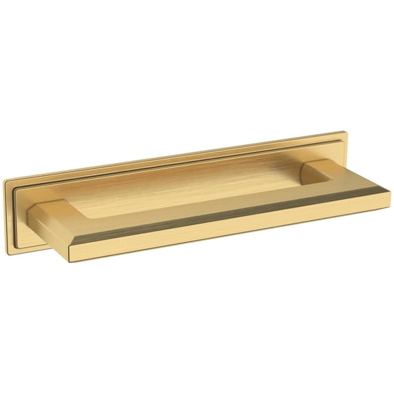 Baldwin 4940044BIN Transitional 4" Center To Center Cabinet Pull Backplate From The Estate