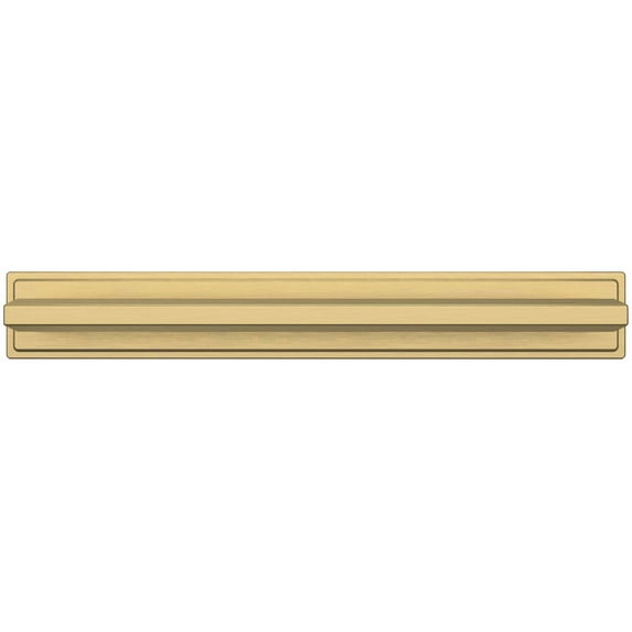 Baldwin 4941044BIN Transitional 6" Center To Center Cabinet Pull Backplate From The Estate