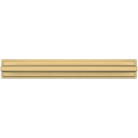 Baldwin 4941.Bin Transitional 6" Center To Center Cabinet Pull Backplate From The Estate