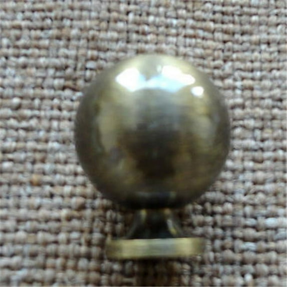 Baldwin 4960050 Cabinet Knob - Satin Brass, Black