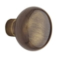 thumbnail image 1 of Baldwin 5000 Pair of Estate Knobs Without Rosettes, Satin Brass and Black, 1 of 1
