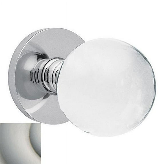 Baldwin 5001150MR Satin Nickel Pair of Estate Knobs without Rosettes