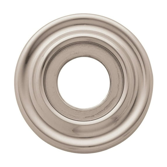 Baldwin 5002.FD Pair of Estate Rosettes for Dummy Functions, Lifetime Polished Nickel