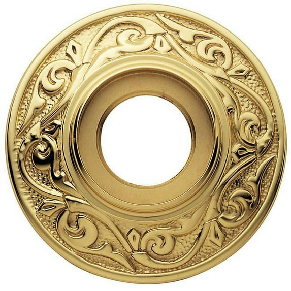 Baldwin 5003031 Non Lacquered Brass Estate Rosettes