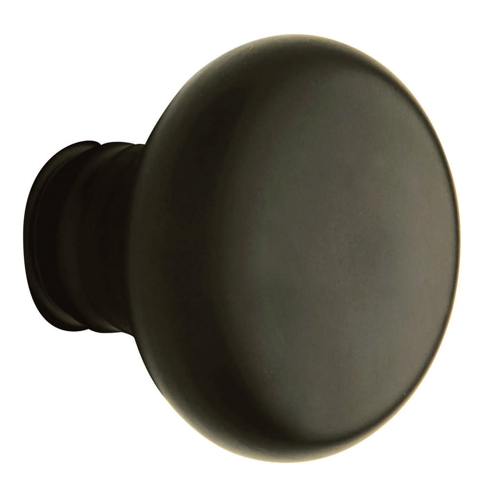 Baldwin 5015 Pair of Estate Knobs without Rosettes, Satin Black