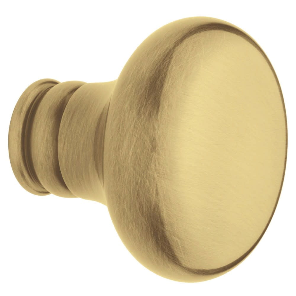 Baldwin 5015060MR Satin Brass & Brown Estate Knobs without Rosettes