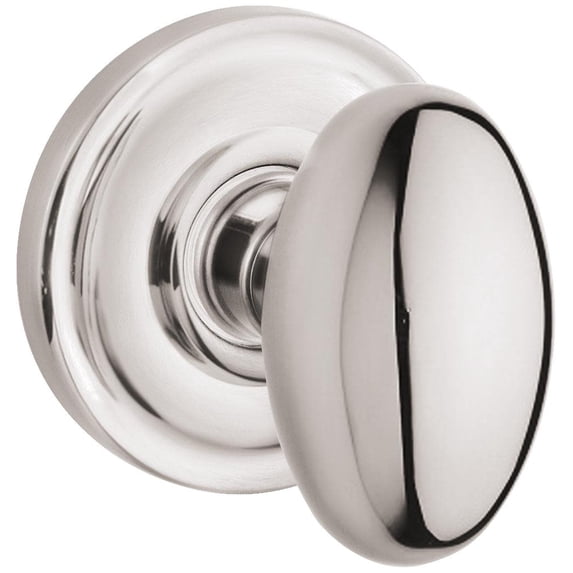 Baldwin 5025055FD 5025 Non-Turning Two-Sided Dummy Door Knob Set - Nickel