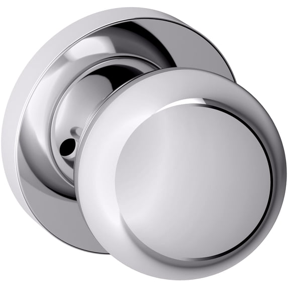 Baldwin 5041.260.PRIV Estate Privacy Knob Latch Set, Polished Chrome